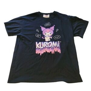 Hello Kitty Kuromi Graphic T-Shirt Women's Small Black Embroidered Forever 21